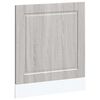 vidaXL Panel para lavavajillas Porto 60x1,5x57 cm gris sonoma