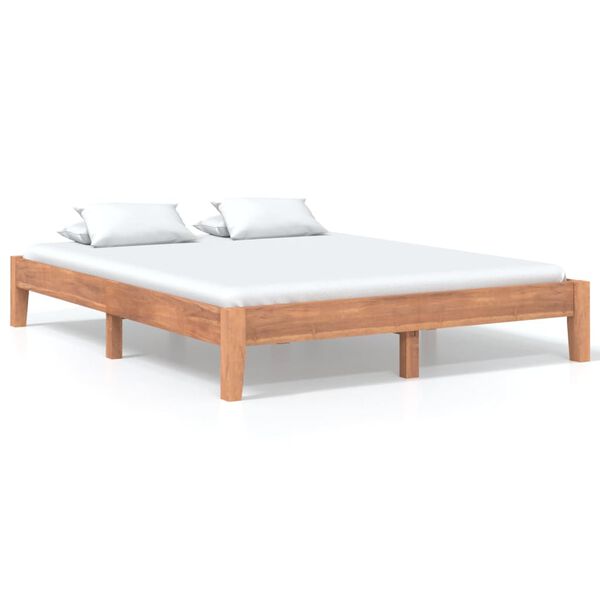 vidaXL Estructura de cama madera de teca maciza 160x200 cm