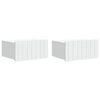 vidaXL Mesita de Noche de Pared con caj&oacute;n 2 pcs 49 x 34,5 x 24 cm