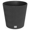 vidaXL Macetero interior extra&iacute;ble PP rat&aacute;n gris antracita 35/37,5 L
