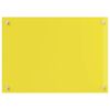 vidaXL Salpicadero de cocina Amarillo 70 x 60 cm vidrio templado