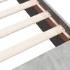vidaXL Estructura de cama madera de ingeniería gris hormigón 135x190cm
