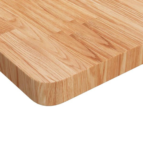 vidaXL Tablero de mesa cuadrada madera roble marrón claro 90x90x4 cm