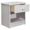 vidaXL Mesita de noche de madera maciza de pino 41x30x42 cm