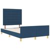 vidaXL Estructura de cama con cabecera Azul 120 x 200 cm tela