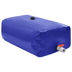 vidaXL Dep&oacute;sito de agua plegable con grifo PVC 100 l