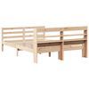 vidaXL Estructura de cama con cabecero madera maciza pino 140x200 cm