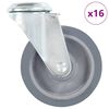 vidaXL Ruedas giratorias con agujero pasador 16 unidades 100 mm