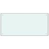 vidaXL Protección salpicaduras cocina vidrio templado blanco 100x50 cm