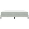 vidaXL Cama tipo Box Spring con colch&oacute;n Gris Claro 180 x 210 cm tela