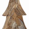 vidaXL Árbol de Navidad Marrón 180 cm Madera de teca maciza