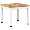 vidaXL Mesa de centro Blanco 40 x 40,5 x 36 cm Madera de Acacia S&oacute;lida