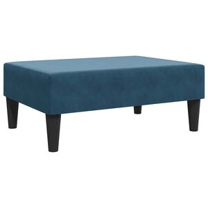 vidaXL Reposapi&eacute;s de terciopelo azul 77x55x31 cm