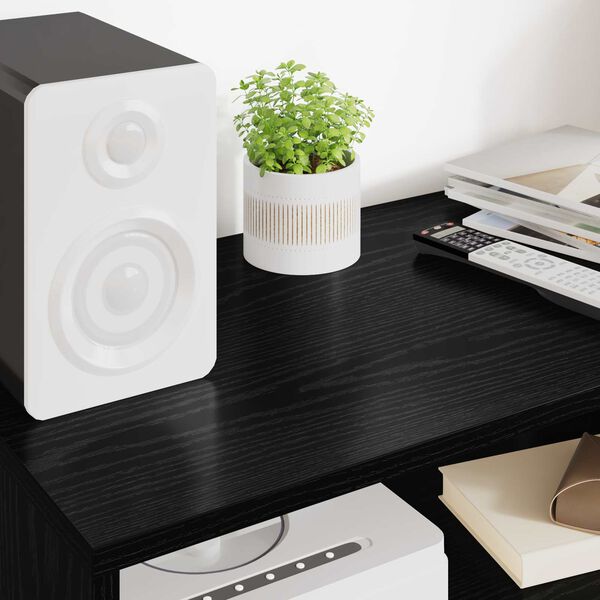 vidaXL Mueble de TV Roble Negro 60 x 35 x 40 cm Madera de ingenier&iacute;a