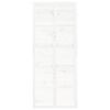 vidaXL Puerta de granero madera maciza pino blanca 90x1,8x214 cm