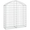 vidaXL Cesta gaviones forma arco hierro galvanizado 100x30x100/120 cm