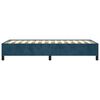 vidaXL Estructura de cama sin colch&oacute;n terciopelo azul oscuro 90x190 cm