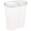 vidaXL Cesta de Basura Blanco 48 x 30 x 51 cm PP