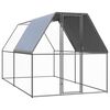 vidaXL Jaula gallinero de exterior de acero galvanizado 2x4x2 m
