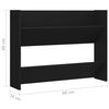 vidaXL Zapatero de pared madera contrachapada negro 80x18x60 cm