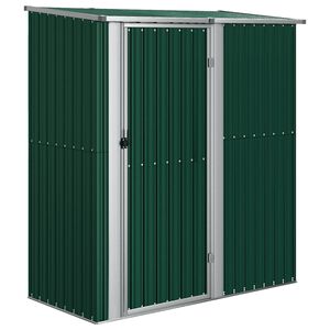 vidaXL Caseta de jard&iacute;n verde 180,5x97x209,5 cm acero galvanizado