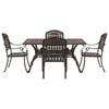 vidaXL Conjunto de Comedor de Jard&iacute;n 5 pcs Bronce Aluminio