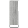 vidaXL Aparador alto de madera contrachapada gris Sonoma 60x36x110 cm