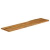 vidaXL Tablero de mesa borde natural madera maciza mango 180x40x3,8 cm