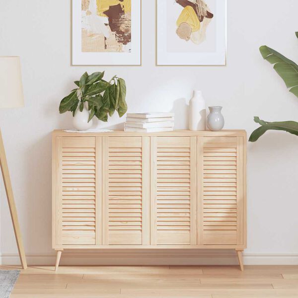 vidaXL Puerta de armario de lamas 4 uds 69x29,5 cm madera de pino