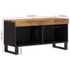 vidaXL Mueble de TV madera maciza de mango 85x33x43,5 cm