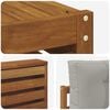 vidaXL Conjunto de sof&aacute;s de exterior 5 pcs Gris Natural y Claro