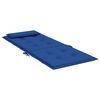 vidaXL Cojines de silla respaldo alto 2 uds tela Oxford azul klein