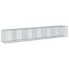vidaXL Cesta de gaviones con cubierta hierro galvanizado 650x100x100cm