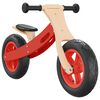 vidaXL Bicicleta sin pedales para niños con neumáticos de aire rojo