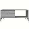 vidaXL Mesa de centro madera contrachapada gris Sonoma 90x50x36,5 cm