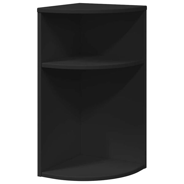 vidaXL Mesa Auxiliar Negro 29,6 x 29,6 x 60 cm Madera de ingenier&iacute;a