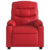 vidaXL Sillón reclinable de cuero sintético rojo