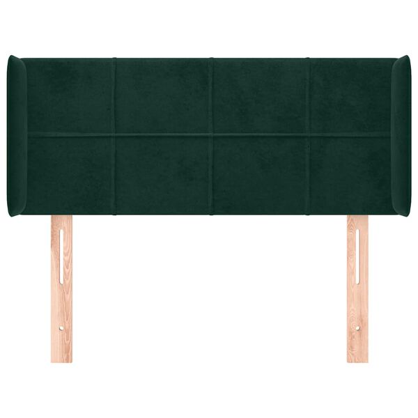 vidaXL Cabecero de terciopelo verde oscuro 83x16x78/88 cm