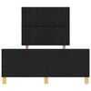 vidaXL Estructura de cama con cabecera Negro 120 x 190 cm tela