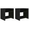 vidaXL Mesitas de noche 2 uds madera contrachapada negro 40x30x40 cm