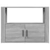 vidaXL Aparador de madera contrachapada gris Sonoma 80x30x60 cm