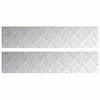 vidaXL Pelda&ntilde;o 2 uds. 90 x 20 cm Plateado Aluminio Rectangular