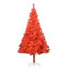 vidaXL &Aacute;rbol de Navidad preiluminado con luces y bolas rojo 210 cm