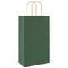vidaXL Bolsas de papel con asas 50 uds verde 21x11x36 cm