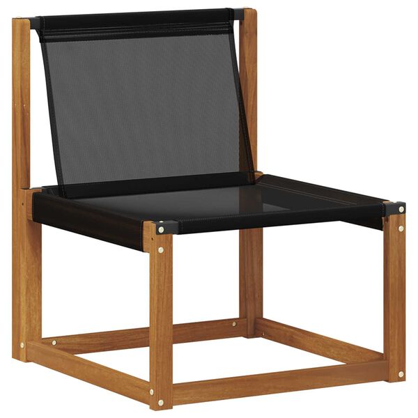 vidaXL Sof&aacute; de exterior Madera maciza de acacia y textileno Natural