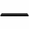 vidaXL Estantes flotantes de pared 4 uds MDF negro 90x23,5x3,8 cm