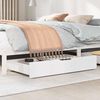 vidaXL Cajones debajo cama con ruedas 2 uds madera maciza pino blanco