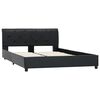 vidaXL Estructura de cama de cuero sint&eacute;tico negro 120x200 cm
