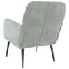 vidaXL Sillón de terciopelo gris claro 62x79x79 cm
