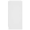 vidaXL Armario auxiliar con puertas de vidrio blanco 68x37x75,5 cm